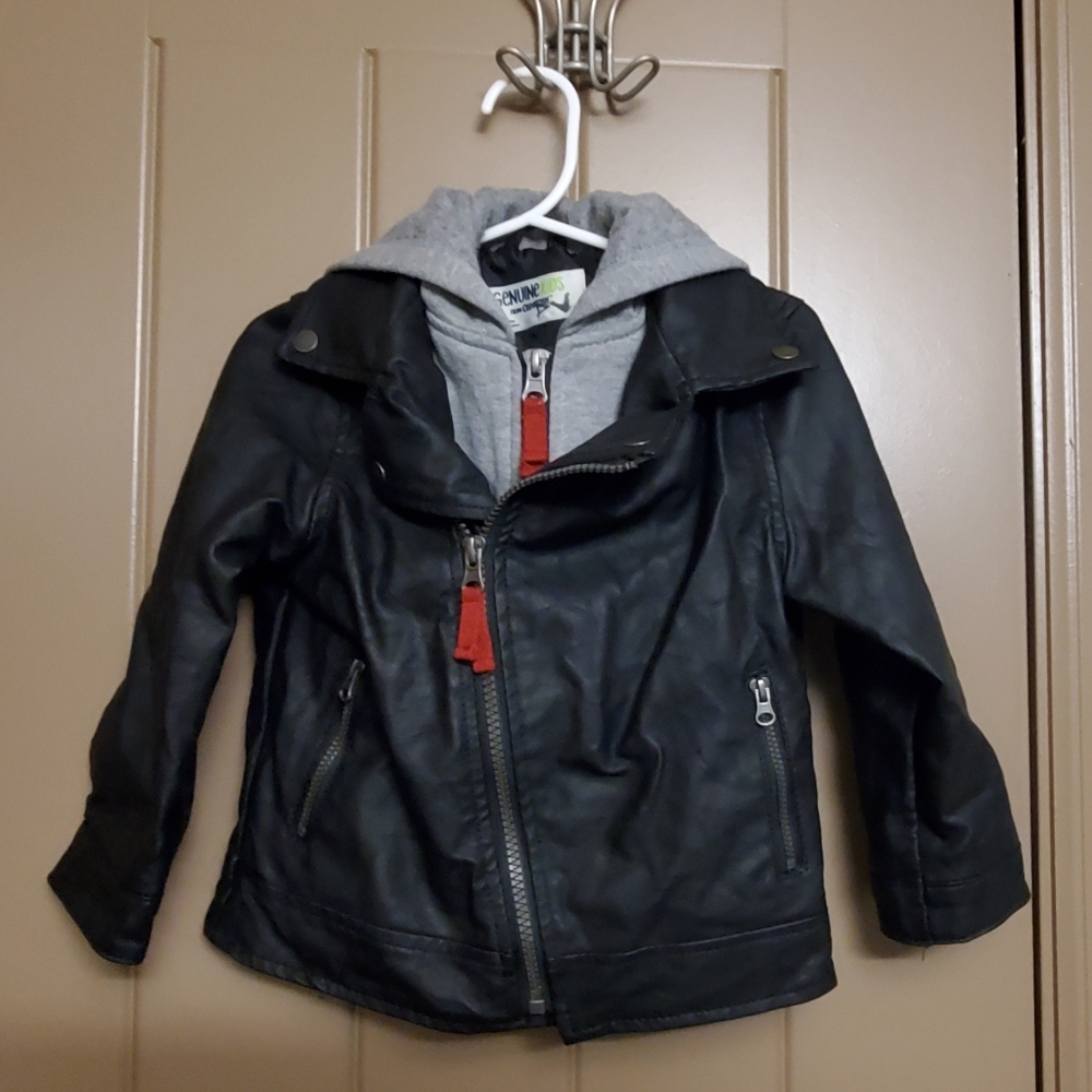 OshKosh Genuine Kids Hooded Moto Jacket 2T